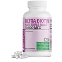 Bronsonの超Biotinの10,000のMcgの毛皮および釘の補足、非GMO、120のベジタリアンのカプセル