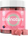 KINDNATURE の高カリウムの補足のガミー 500mg - 大人及び子供のためのChewable - 純粋なカリウムの炭酸塩の鉱物の補足 - 完全菜食主義者の、グルテンフリー、非GMO - 60 のガミー(30 日の供給)