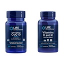 ライフエクステンションスーパーUbiquinol CoQ10 強化ミトコンドリアサポート&ビタミンDとK 海ヨウ素、ビタミンD3
