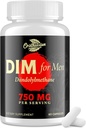 DIM for Men 750MG – Hormone Balance, Estrogen Support for Men, DIM Supplement, Detox, Vitality & Fitness Performance–Chrysin & Black Pepper Extract, 60 Capsules (1 Bottle)