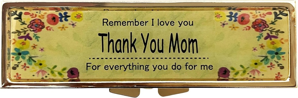 AmyZoneの丸薬のオルガナイザーはReminder旅行の携帯用密集した丸薬箱の丸薬の箱が付いている週に7日です ビタミン/Tylenol/Fishオイル/補足/財布/ポケットのためのMeds/Tablet (ありがとうママ)