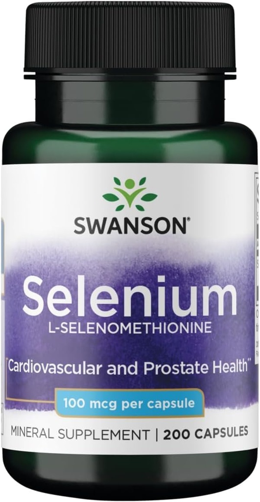 Swanson Selenium (L-Selenomethionine) 100 mcg 200のカプセル