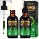Mulleinの葉のエキスはLungs、120MLの自然なMulleinの葉の低下の補足の煙草のための免疫および呼吸器の健康サポートのためのLungの清潔を落とします