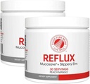 Reflux Digestive Supplement - Peach Mango Flavor - Each Tub = 30 Scoops = 30 Servings - Mucosal Support for Acid Issues - with Mucosave FG and Slippery Elm Bark (2 Tubs)