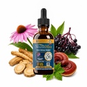 MunoMax - 高度な免疫サポートサプリメント - より良い吸収のための液体配達 - Echinacea、Astragalus、Reishi、Goldenseal、Elderberry&More!