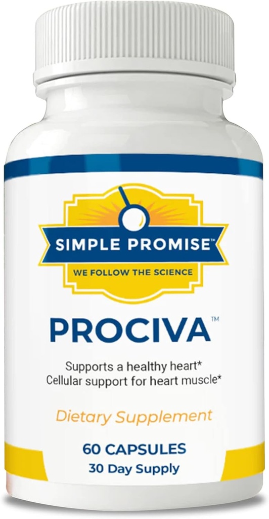 シンプルな約束Prociva - 葉酸、ビタミンD&マグネシウム - ハーブ血圧サポートと男性と女性のための健康な心臓メンテナンス - 60カプセル