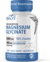 性質の融合のNutriの純粋なマグネシウムのGlycinate 3680mg - (提供して下さい480mgの元素マグネシウム)、高い吸収のために、最高の効力、120のカプセルのために非緩衝されるChelated