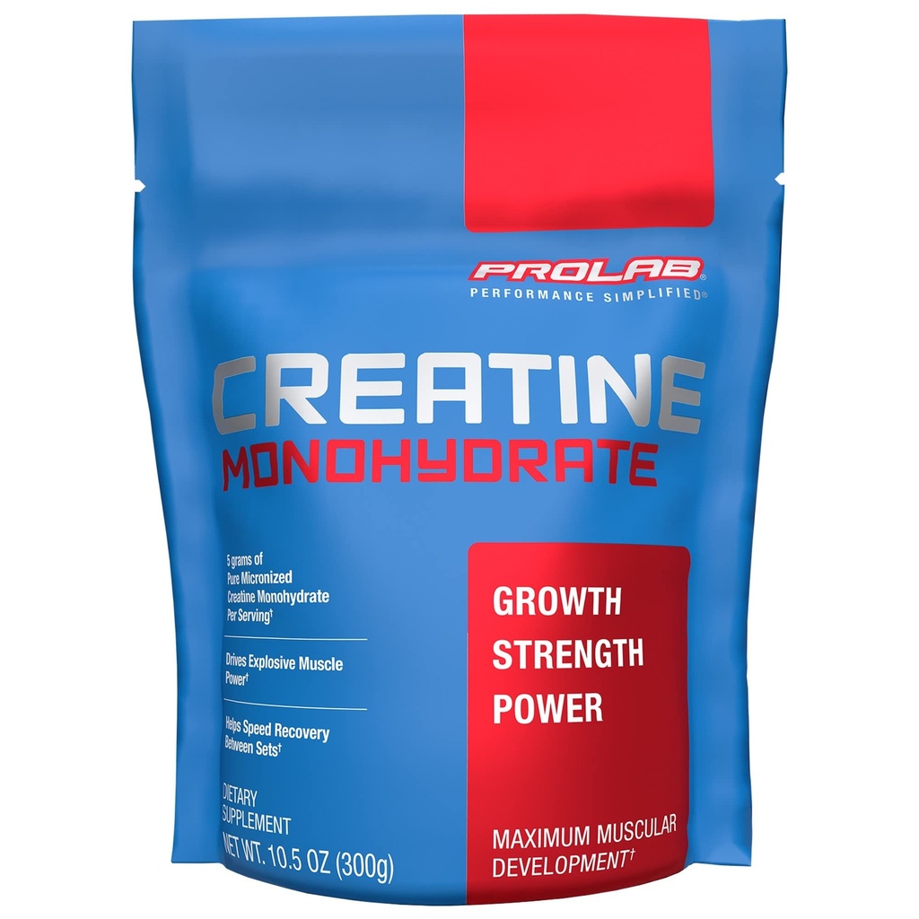 ProLabの栄養のクレアチンの Monohydrate の Micronized の粉、筋肉強さのための純粋なクレアチンの 5G、力及び耐久性、速い吸収、Unflavored、(300g) (60 のサービング)