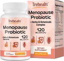 女性のための更年期のサプリメント, 120 Billion CFU Probiotic, 13-in-1ハーブ&ボタニカルコンプレックス, ホルモン更年期のために, ホットフラッシュ, 夜の汗, 気分のスイング, 睡眠障害, ビーガン, 60 カプセル