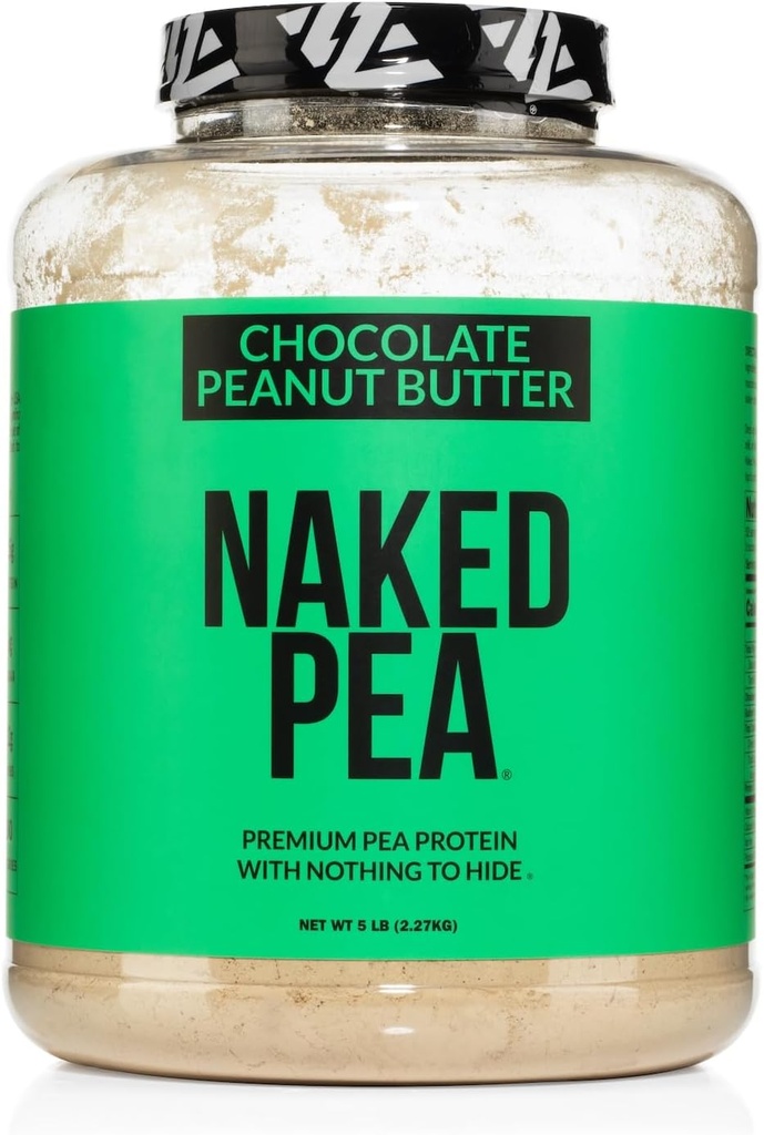 NAKED Pea - 米国とカナダの農場、有機ココア、有機ココナッツシュガーからチョコレートピーナッツバタープロテイン - GMOなし、大豆なし、グルテンフリー、エイドの成長と回復 - 52 サービング