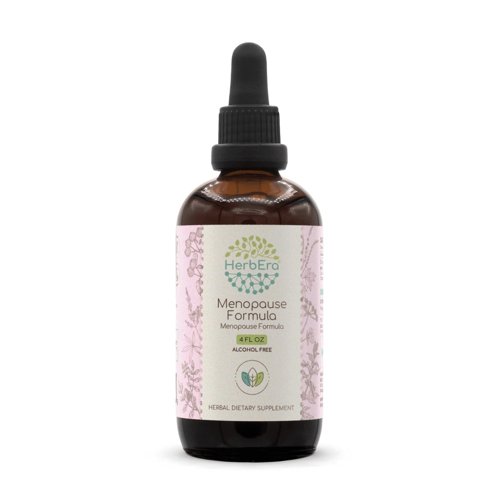 HerbEra Menopause 方式 B120 アルコールフリー エキス チンキ、濃縮された液体は自然なバイテックス ベリー、Licorice Root、Motherwort、Dong Quai Root、Burdock Root、Black Cohosh Rootを落とします。 4 Fl Oz