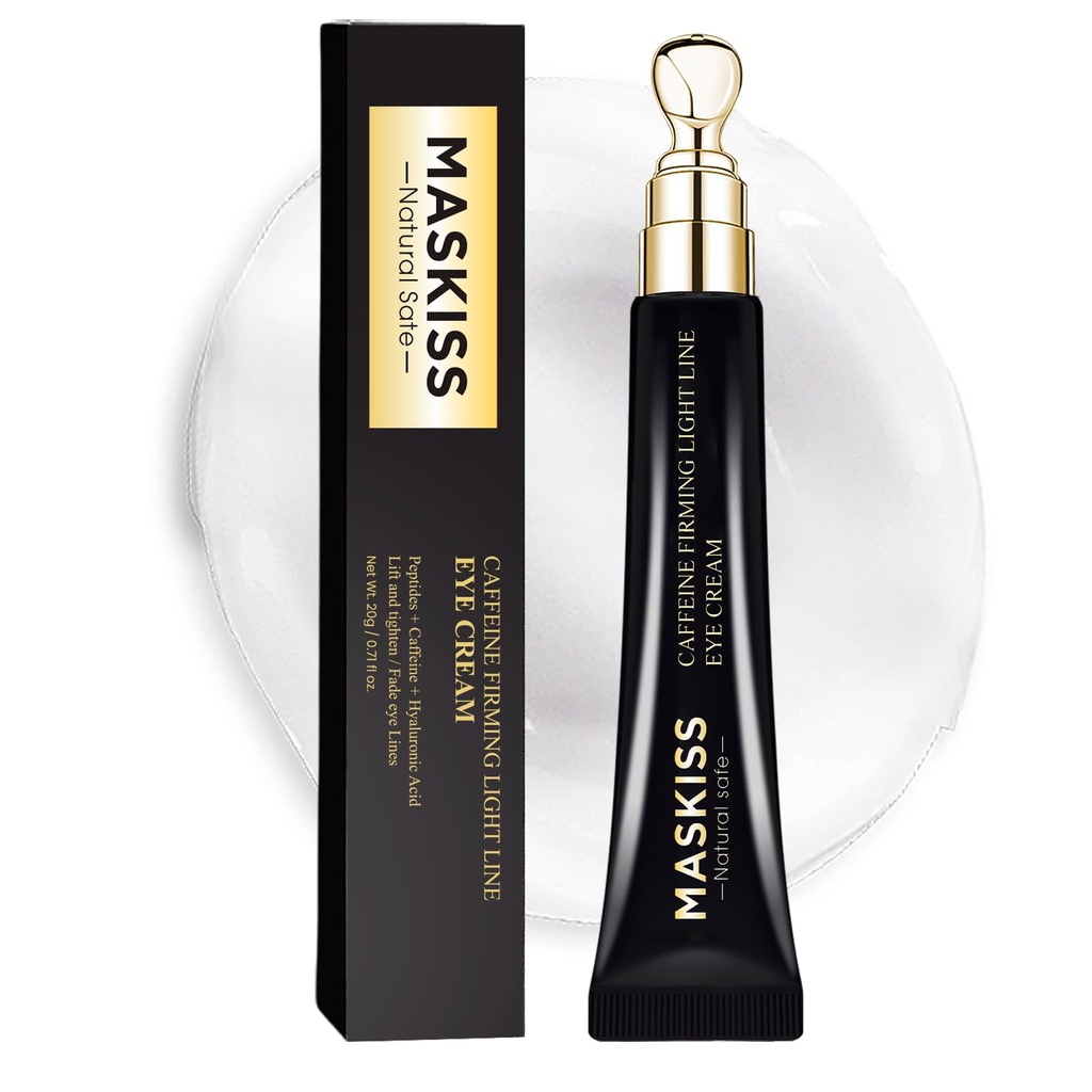 しわのための目のクリームの下、皮はペプチッド+ダーク サークルおよびパフィーのためのカフェインが付いている目のクリームを、反老化、減らします良いラインをおよび眉毛の下で更新し、芳香は放します