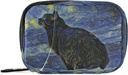 Naanle ヴァン Gogh ギャラクシー 猫の丸薬箱 7 日の丸薬の箱旅行丸薬のオルガナイザー バッグジッパーのポータブル ウィークリー ケース ビタミンの補足のホールダーのための小型サイズ