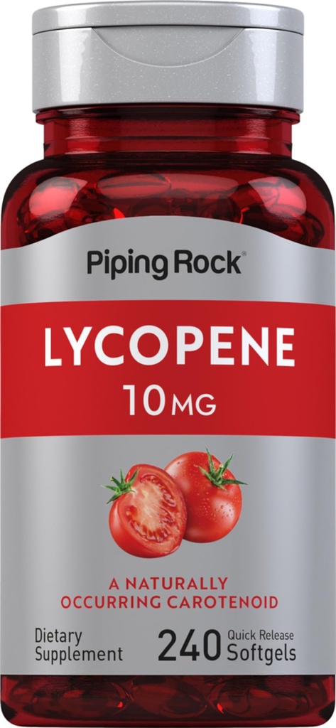 ピッピングロックリコピン10mg | 240 Softgels | 非GMO、グルテンフリーサプリメント