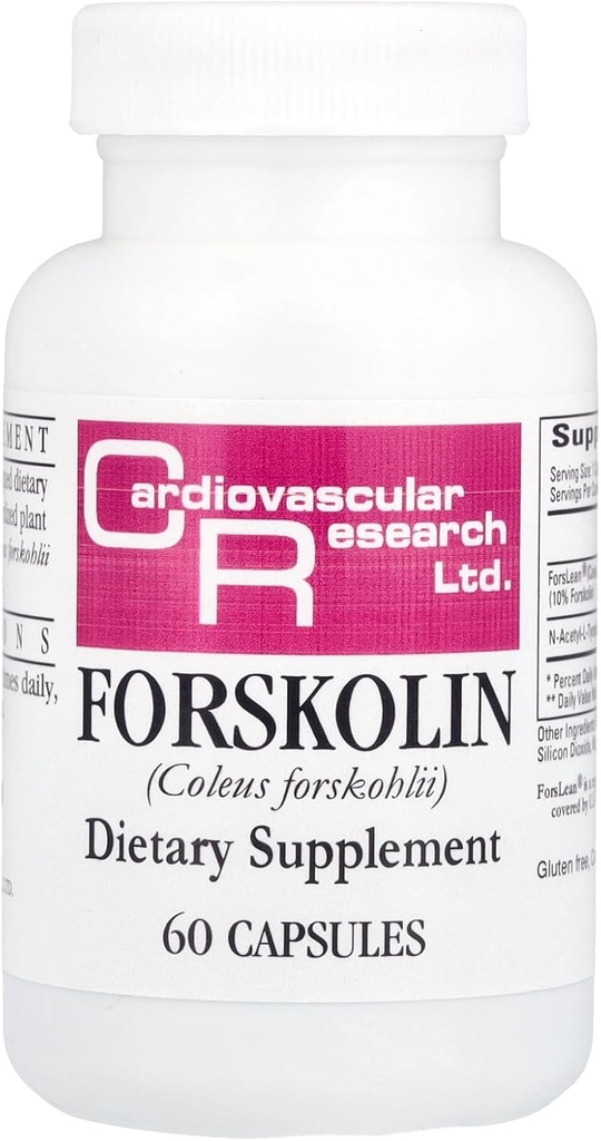 Cardiovascular Research Forskolin, White, 60 Count