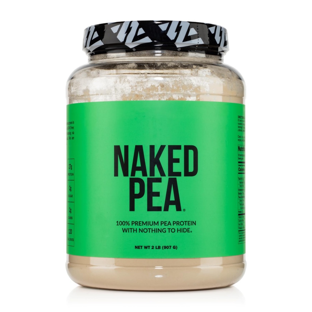 NAKEDのエンドウ豆 - 2LB 100%のエンドウ豆のプロテインパウダー - 風味のビーガンエンドウ豆プロテインアイソレート - 植物のプロテインパウダー、消化しやすい - 30サービング