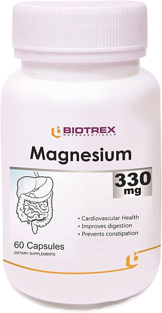 PanihariのBiotrexのNutraceuticalsのマグネシウム330Mgのカプセル- 60の計算