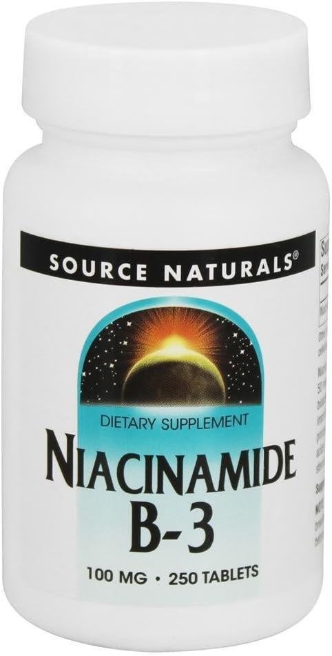 源のNaturals Niacinamide B-3 100mgのメタボリック サポート- 250のタブレット
