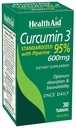 クルクミンコンプレックス 600 mg, 30〜カウント | 吸収性を高めるためのバイオパリンとターメリック抽出物, 95% クルクミノイド | ビーガン, 毎日のジョイント&免疫サポートサプリメント