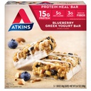 Atkinsのブルーベリーのギリシャのヨーグルト蛋白質の食事療法棒、高い繊維、15g蛋白質、3g砂糖、5g純炭水化物、食事の取り替え、Ketoの友好的、5の計算