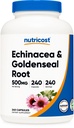 Nutricost Echinacea&Goldenseal Root、500mg、240カプセル - ベジタリアンキャップ、非GMO、グルテンフリー