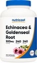 Nutricost Echinacea&Goldenseal Root、500mg、240カプセル - ベジタリアンキャップ、非GMO、グルテンフリー