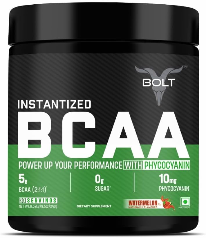 ボルト BCAA の粉、2:1:1 の有効な方式ロイシン、イソロイシン、ヴァリン、Suppots 筋肉回復、成長及び耐久性、スイカの霧、30 のサービング
