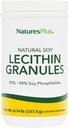 Natures Plus Lecithin Granules - 95% Soy Phosphatides, 12 oz - Lecithin Powder Supplement, Pleasant-Tasting, Oil-Free - Vegetarian, Gluten-Free - 45 Servings