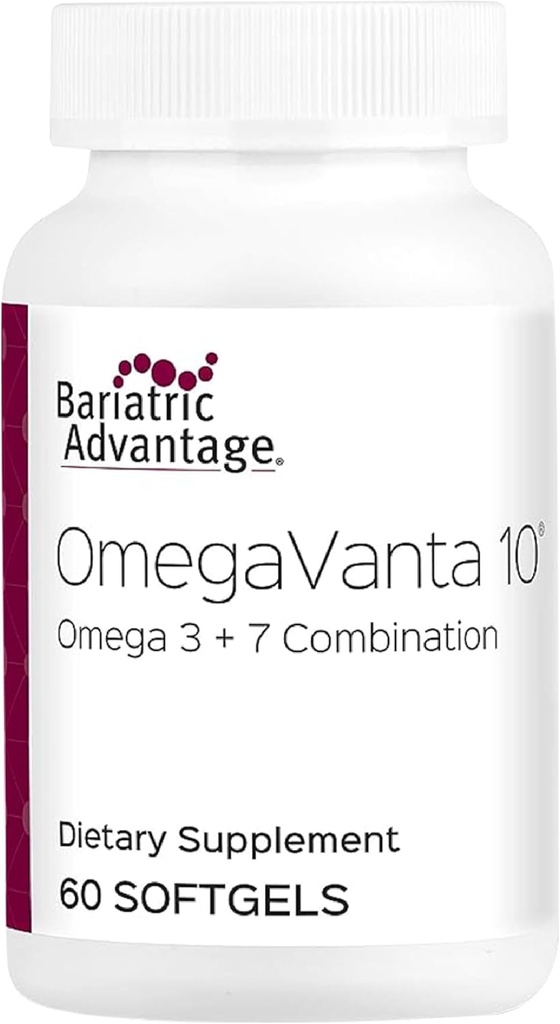 Bariatric 利点 OmegaVanta 10 - Omega 魚油 - Enriched EPA & DHA - Enteric Softgel デザイン - サポート 心の健康* - 自然なレモン味 - 60 Softgels