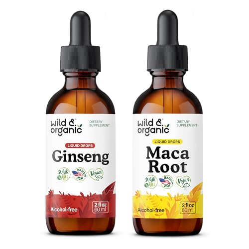 ワイルド & オーガニック ジンセンチン 2 fl oz & マカ ルーツ チンチャー 2 fl oz