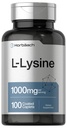 ホバハチL-リジン1000mg | 100枚のコーティングカプレット | 無料のフォームサプリメント | 必須アミノ酸 | ベジタリアン・非GMO・グルテンフリーのフォーミュラ