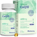 CoQ10 600mg Softgels | 高吸収性CoQ10 Ubiquinolサプリメント | ビタミンE&オメガ3 6 9で強化フォームを削減 | 健康に良い抗酸化力ハウス| 60 Softg