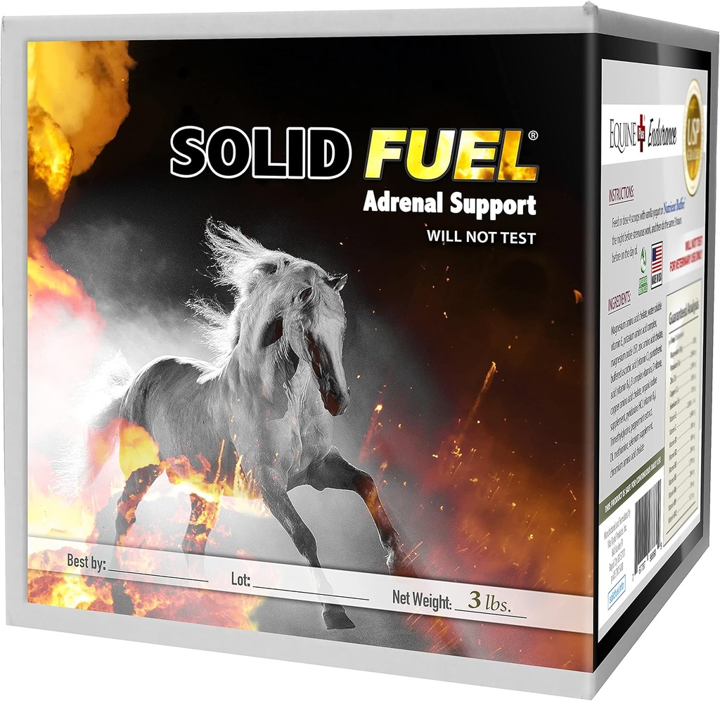 SOLID FUEL - 性能の馬の補足-副腎サポート及び耐久性のためのビタミン、鉱物及びアミノ酸