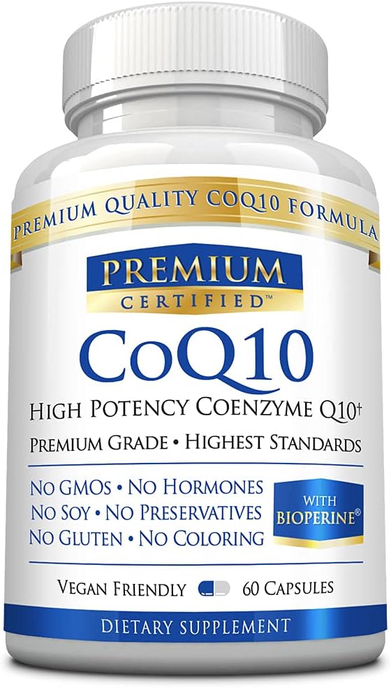 CoQ10 - MCTオイルとパイプリンとコエンザイムQ10 300mg - 速い吸収 - ブースト抗酸化レベル、エネルギー、サポート心臓と豊饒 - 60カプセル - ビーガンフレンドリー