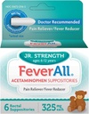 Feverallの子供のアセトアミノフェンの坐骨6のRectalの坐骨325mg各苦痛Reliever/Feverの減力剤。Parabenは、人工的な色か他の防腐剤放しません。 年齢 6〜12歳