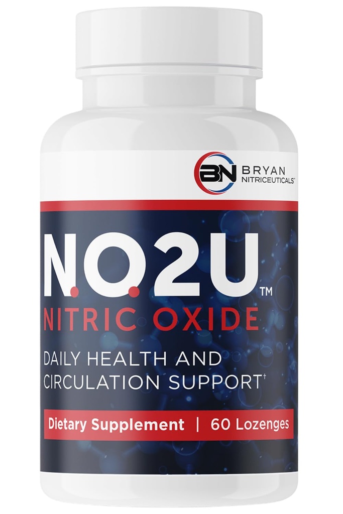 Bryan NITRICEUTICALS - 男性と女性のための自然なニトリクライドサプリメント - 血液循環を促進します, 酸素 & 栄養デリバリー, 毎日のウェルネスサポート - いいえグルテンや乳製品なし - 60 ビーガンローゼンジ