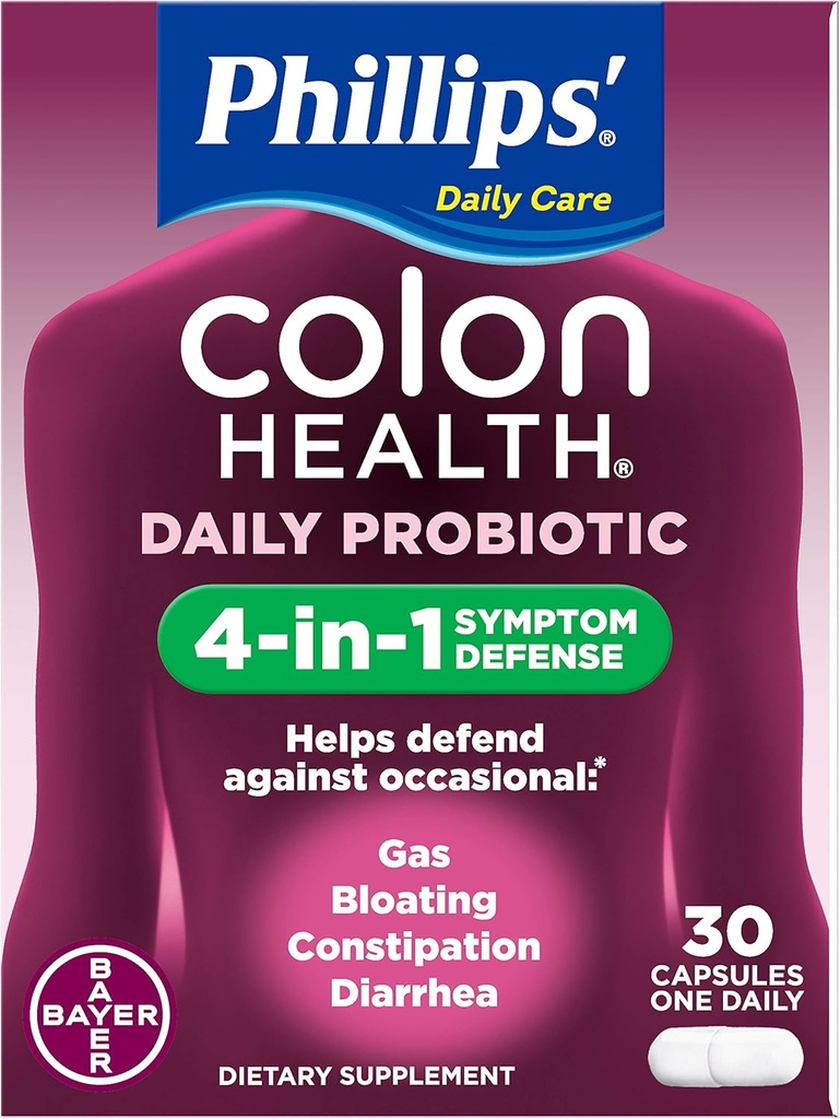 Phillips' Colon Health Capsules 30 Capsules (Pack of 3)