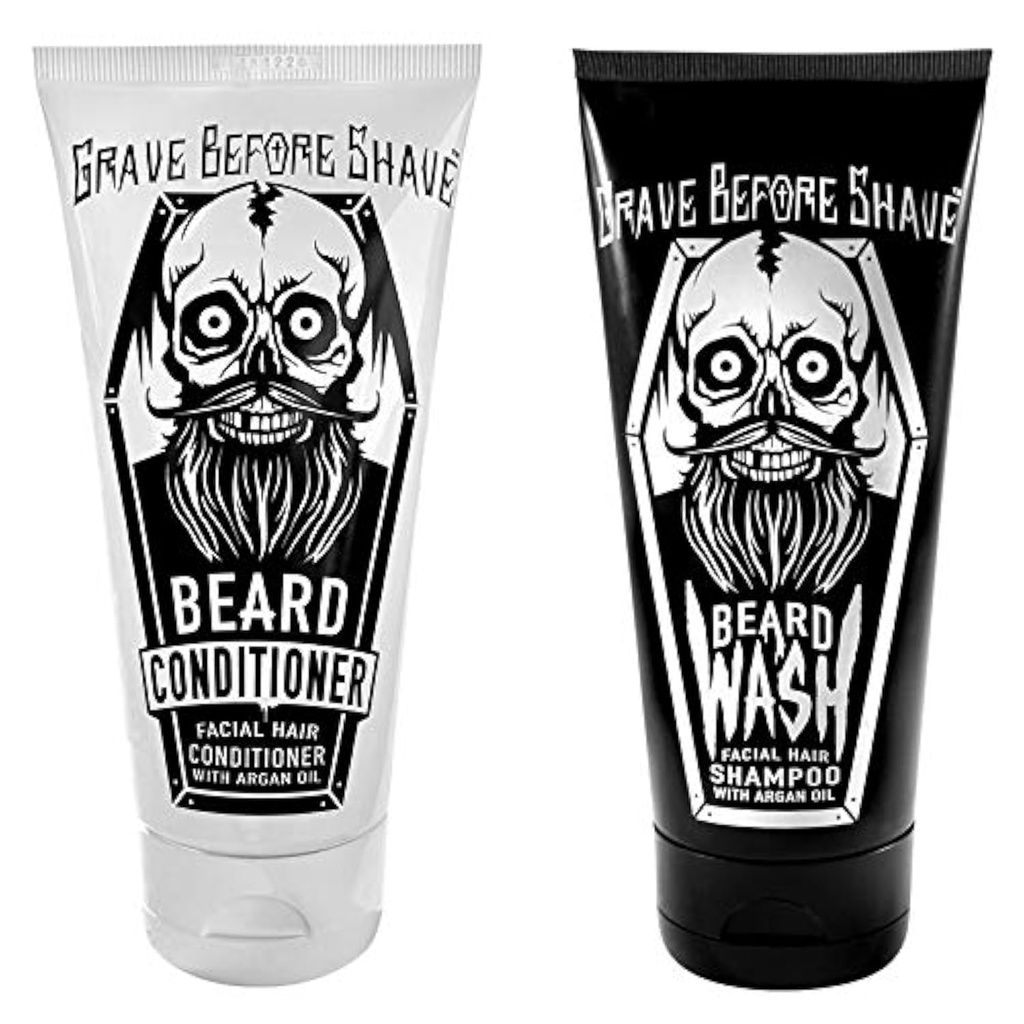 ShaveTMベアードウォッシュ&ベアードコンディショナパック前のグラブ
