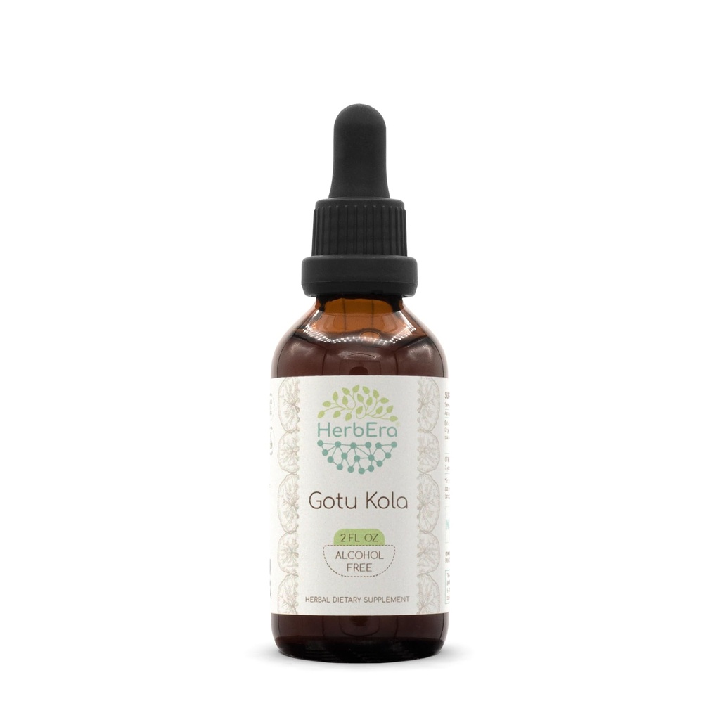 Gotu Kola B60 Tinctureアルコールフリーハーブエキス、濃縮液ドロップナチュラルGotu Kola(Centella Asiatica)2 fl oz
