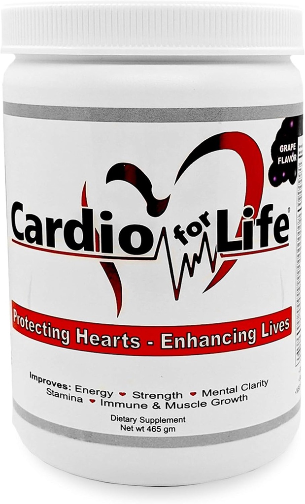 CardioForLife - 16 オンス。 粉 w/ AstraGin - ブドウの味