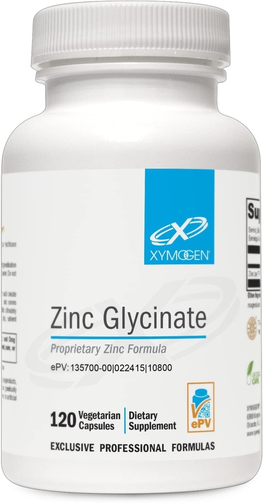 XYMOGENのChelated亜鉛Glycinateの補足-高められた吸収のための20mg亜鉛BisglycinateのChelate - Reproductiveのためのミネラル補足+免疫サポート(120のビーガン カプセル)