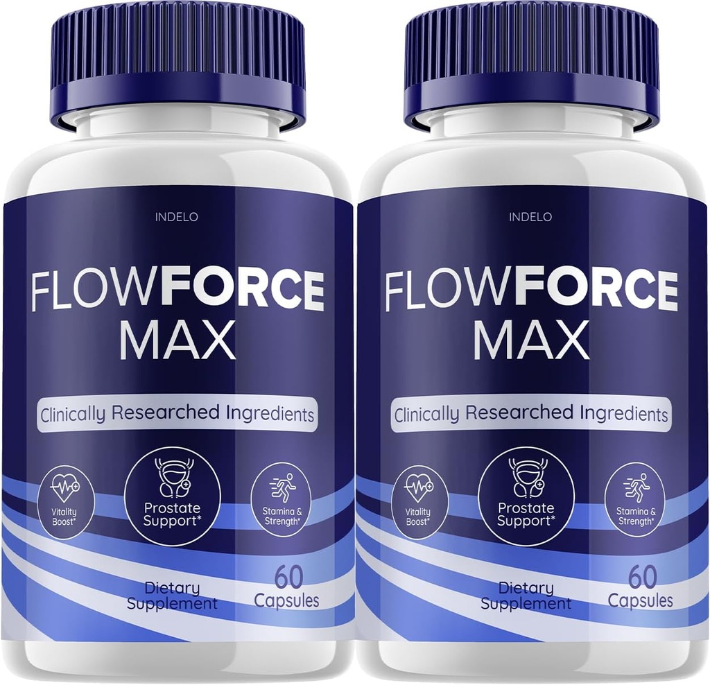 (2 パック) FlowForce Max の補足の高度エネルギー、人のための補足、流れの力 最高は、人の健康の補足、 FlowForce の最高レビュー(120 カプセル)のための最高の流量を補います