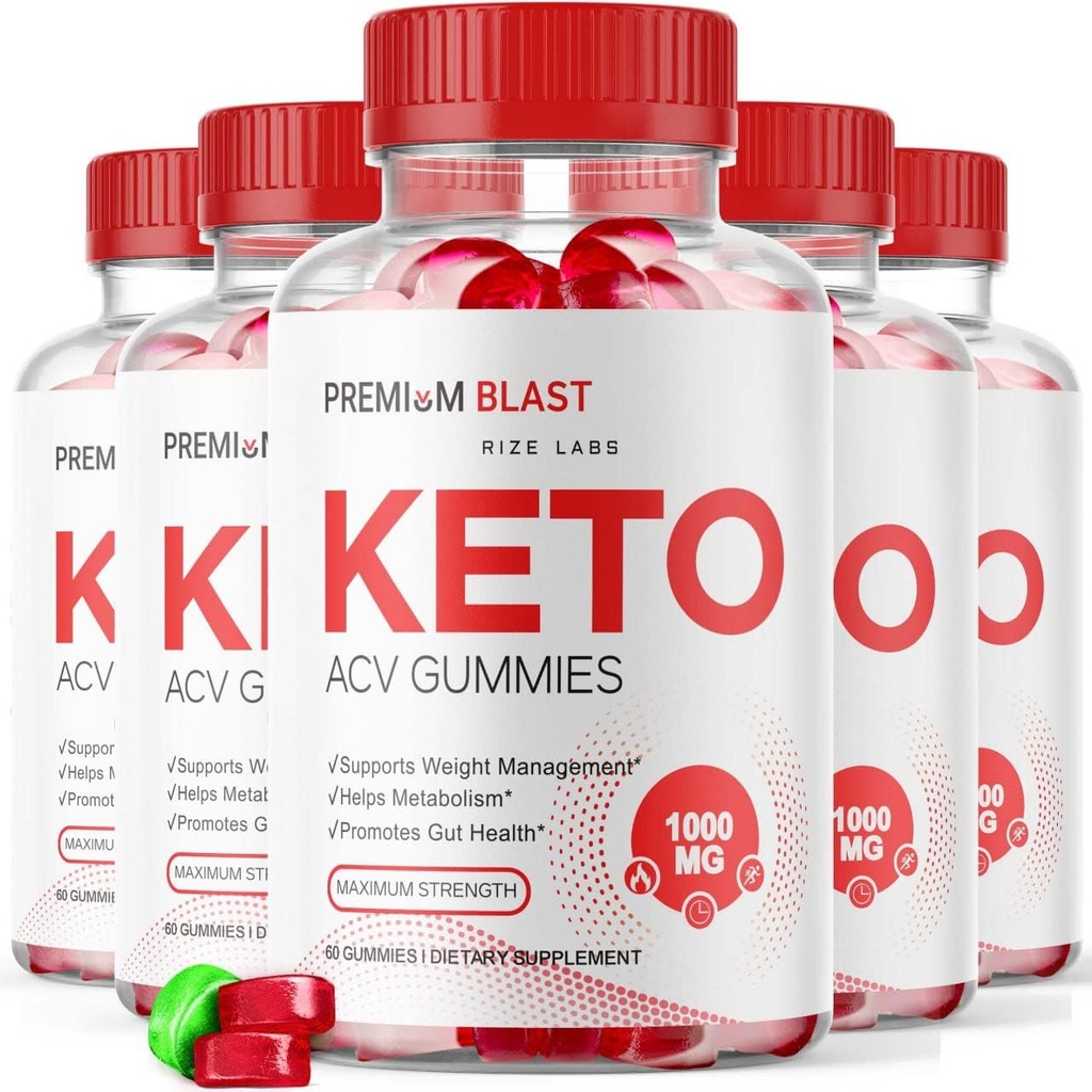 rize labs - Premium Blast Keto ACV Gummies for Weight Loss, Advanced Formula, Apple Cider Vinegar for Weight Management, Maximum Strength (300 Gummies) (Pack of 5)