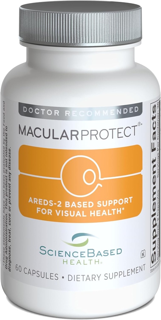 MacularProtect AREDS 2 Formula – Eye Health Vitamin and Mineral Supplement with Lutein, Zeaxanthin, and B Vitamins (B6, B12, and Folate) for Extra Macular Support – 60 Capsules