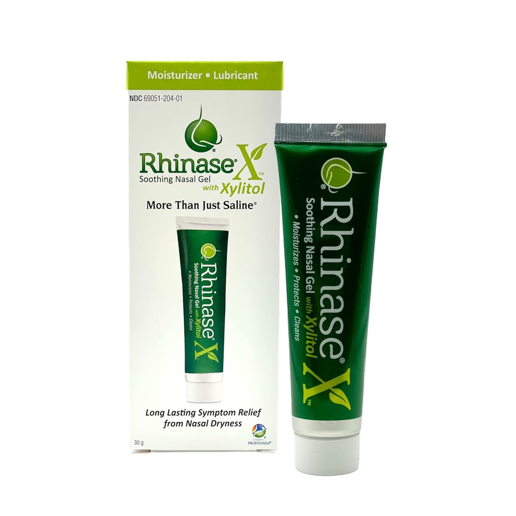 Rhinase Xの鼻のゲル | 鼻の乾燥、かゆみ、鼻の滴りと輻輳 | ただのサリンよりも | 今 Xylitol | 鼻の乾燥からの症状の軽減 | (1oz)