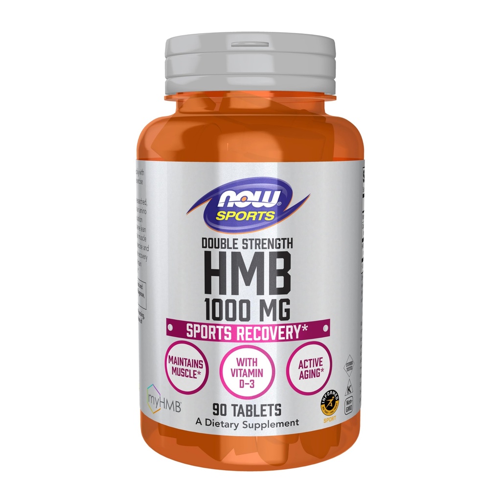 NOWの食糧スポーツの栄養物、HMB (β-Hydroxy β-Methylbutyrate)、二重強さ1,000のmgの90のタブレット