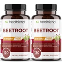 healblend有機性ニトリ酸化ビートルートカプセル1300mg - サポート免疫システム、ニトリ酸化物ブースター - 120カウント(2パック)