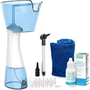 Tilcareによる電気耳のワックスの取り外しのキット-耳の潅漑のための再充電可能な耳のクリーニング機械-大人及び子供のための完全な耳のフラッシュのキット-耳の低下、Otoscope、タオル及び30の先端が付いている耳の層システム