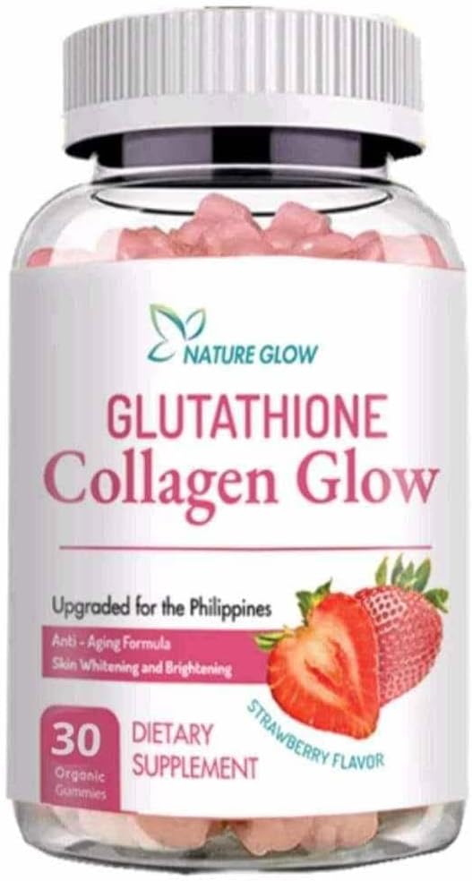Generic Nature Glow Glutathione Collagen Glow Strawberry Flavor, 60 Organic Chewable Gummies