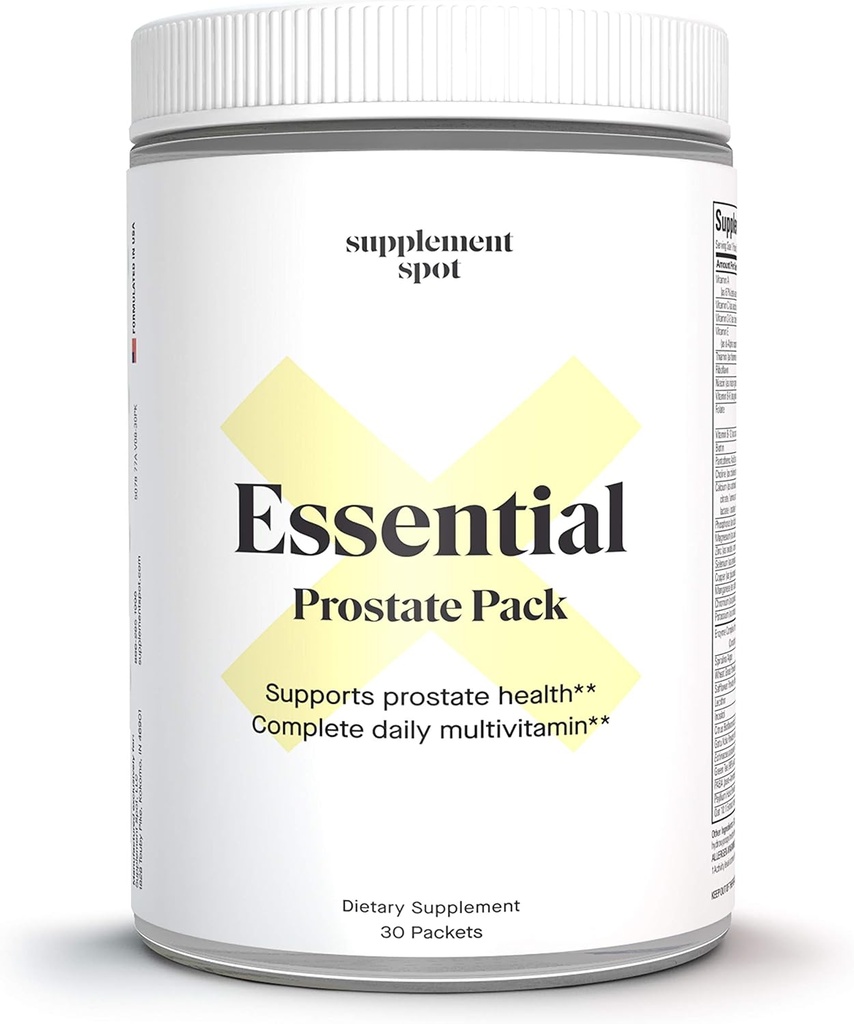 エッセンシャル前立腺の健康パック - 毎日のマルチビタミンは、男性w / Saw Palmetto、ビタミン、ミネラルのためのサプリメント - 前立腺と全体的な健康をサポートするための男性のための毎日のマルチビタミン - 30パケット